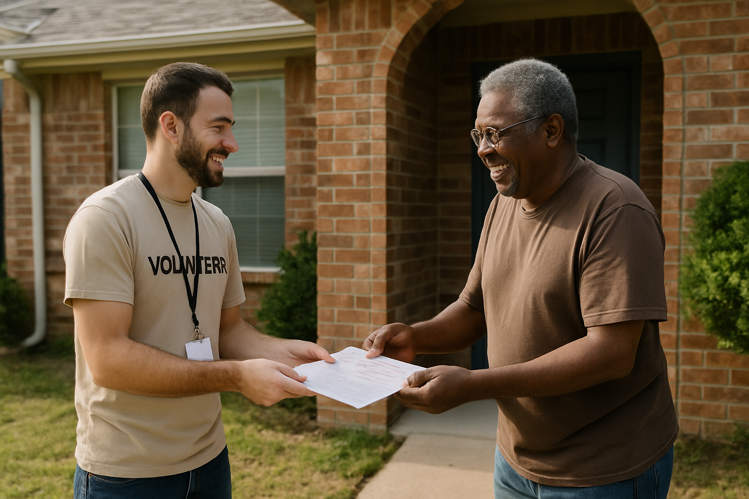 Vehicle donation moment in Arlington